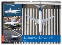 Airliners Air-to-air (Wandkalender 2026 DIN A2 quer), CALVENDO Monatskalender
