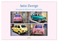 Auto-Zwerge - Europäische Kleinstwagen auf Kuba (Wandkalender 2026 DIN A2 quer), CALVENDO Monatskalender
