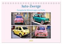 Auto-Zwerge - Europäische Kleinstwagen auf Kuba (Tischkalender 2026 DIN A5 quer), CALVENDO Monatskalender