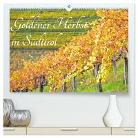 Goldener Herbst in Südtirol (hochwertiger Premium Wandkalender 2026 DIN A2 quer), Kunstdruck in Hochglanz