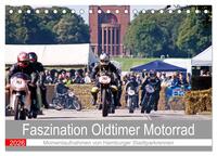 Faszination Oldtimer Motorrad - Momentaufnahmen von Hamburger Stadtparkrennen (Tischkalender 2026 DIN A5 quer), CALVENDO Monatskalender