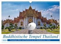 Buddhistische Tempel Thailand (Wandkalender 2026 DIN A3 quer), CALVENDO Monatskalender