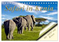 Safari in Kenia (Tischkalender 2026 DIN A5 quer), CALVENDO Monatskalender