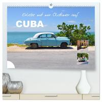 Erlebe mit mir Oldtimer auf Cuba (hochwertiger Premium Wandkalender 2026 DIN A2 quer), Kunstdruck in Hochglanz