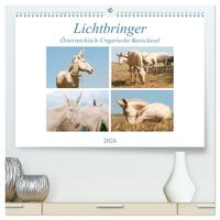 Lichtbringer - Österreichisch-Ungarische Barockesel (hochwertiger Premium Wandkalender 2026 DIN A2 quer), Kunstdruck in Hochglanz