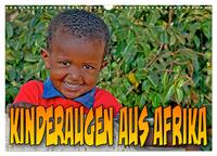 Kinderaugen aus Afrika (Wandkalender 2026 DIN A3 quer), CALVENDO Monatskalender