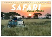 Safari durch Afrika (Tischkalender 2026 DIN A5 quer), CALVENDO Monatskalender