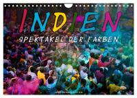 Indien - Spektakel der Farben (Wandkalender 2026 DIN A4 quer), CALVENDO Monatskalender