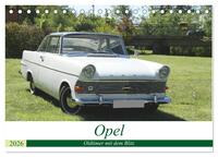 Opel Oldtimer mit dem Blitz (Tischkalender 2026 DIN A5 quer), CALVENDO Monatskalender