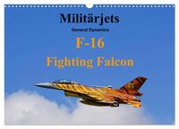 Militärjets General Dynamics F-16 Fighting Falcon (Wandkalender 2026 DIN A3 quer), CALVENDO Monatskalender