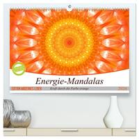 Energie - Mandalas in orange (hochwertiger Premium Wandkalender 2026 DIN A2 quer), Kunstdruck in Hochglanz