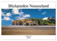 Blickpunkte Neuseeland (Wandkalender 2026 DIN A2 quer), CALVENDO Monatskalender