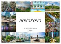 Hongkong Bilder einer Metropole (Wandkalender 2026 DIN A2 quer), CALVENDO Monatskalender