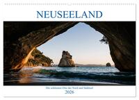 Neuseeland - Die schönsten Orte der Nord- und Südinsel (Wandkalender 2026 DIN A2 quer), CALVENDO Monatskalender