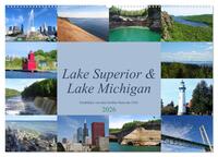 Lake Superior & Lake Michigan (Wandkalender 2026 DIN A2 quer), CALVENDO Monatskalender