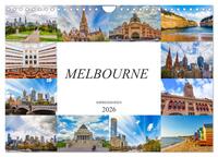 Melbourne Impressionen (Wandkalender 2026 DIN A4 quer), CALVENDO Monatskalender
