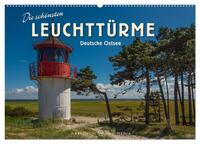 Die schönsten Leuchttürme - Deutsche Ostsee (Wandkalender 2026 DIN A2 quer), CALVENDO Monatskalender