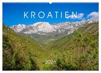 Kroatien 2026 (Wandkalender 2026 DIN A2 quer), CALVENDO Monatskalender