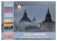 Vollmond - Momente der Ruhe (Tischkalender 2026 DIN A5 quer), CALVENDO Monatskalender