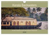 Kerala Backwaters - mit dem Hausboot durch die tropische Wasserwelt (Wandkalender 2026 DIN A4 quer), CALVENDO Monatskalender