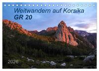 Weitwandern auf Korsika GR 20 (Tischkalender 2026 DIN A5 quer), CALVENDO Monatskalender