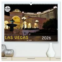 LAS VEGAS - by night (hochwertiger Premium Wandkalender 2026 DIN A2 quer), Kunstdruck in Hochglanz