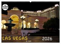 LAS VEGAS - by night (Wandkalender 2026 DIN A2 quer), CALVENDO Monatskalender