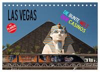 Las Vegas - Die bunte Welt der Casinos (Tischkalender 2026 DIN A5 quer), CALVENDO Monatskalender