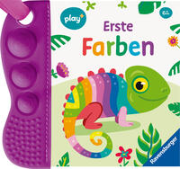 Ravensburger Play+ flip&pop: Erste Farben (Mein allererstes Beißbuch), Baby-Buch ab 6 Monate