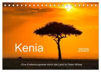 Kenia - Eine Entdeckungsreise durch das Land im Osten Afrikas (Tischkalender 2026 DIN A5 quer), CALVENDO Monatskalender