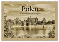 Polen – Ein Kalender im Zeitungsstil (Wandkalender 2026 DIN A2 quer), CALVENDO Monatskalender