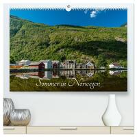 Sommer in Norwegen (hochwertiger Premium Wandkalender 2026 DIN A2 quer), Kunstdruck in Hochglanz