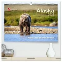 Alaska 2026 Wildes Land am Ende der Welt (hochwertiger Premium Wandkalender 2026 DIN A2 quer), Kunstdruck in Hochglanz
