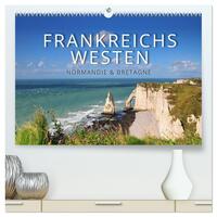 Frankreichs Westen – Normandie und Bretagne (hochwertiger Premium Wandkalender 2026 DIN A2 quer), Kunstdruck in Hochglanz