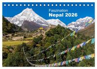 Faszination Nepal (Tischkalender 2026 DIN A5 quer), CALVENDO Monatskalender