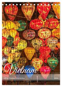 Vietnam Alltag, Farben, Geschichte (Tischkalender 2026 DIN A5 hoch), CALVENDO Monatskalender