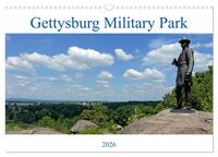 Gettysburg Military Park (Wandkalender 2026 DIN A3 quer), CALVENDO Monatskalender