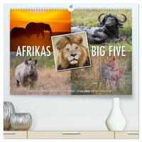 Emotionale Momente: Afrikas Big Five (hochwertiger Premium Wandkalender 2026 DIN A2 quer), Kunstdruck in Hochglanz