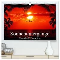 Sonnenuntergänge • Traumhafte Farbspiele (hochwertiger Premium Wandkalender 2026 DIN A2 quer), Kunstdruck in Hochglanz