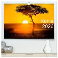 Kenia 2026 (hochwertiger Premium Wandkalender 2026 DIN A2 quer), Kunstdruck in Hochglanz