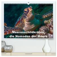 Meeresschildkröten, die Nomaden der Meere (hochwertiger Premium Wandkalender 2026 DIN A2 quer), Kunstdruck in Hochglanz