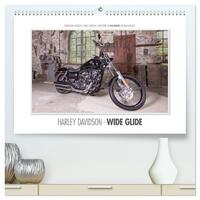 Emotionale Momente: Harley Davidson - Wide Glide (hochwertiger Premium Wandkalender 2026 DIN A2 quer), Kunstdruck in Hochglanz