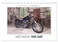 Emotionale Momente: Harley Davidson - Wide Glide (Tischkalender 2026 DIN A5 quer), CALVENDO Monatskalender