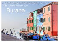 Die bunten Häuser von Burano (Tischkalender 2026 DIN A5 quer), CALVENDO Monatskalender