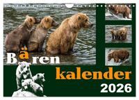 Bärenkalender (Wandkalender 2026 DIN A4 quer), CALVENDO Monatskalender