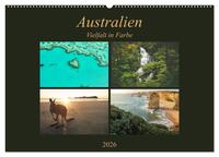 Australien - Farbige Vielfalt (Wandkalender 2026 DIN A2 quer), CALVENDO Monatskalender