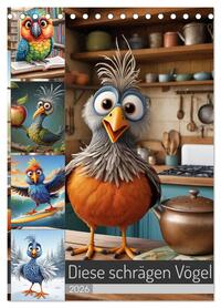 Diese schrägen Vögel (Tischkalender 2026 DIN A5 hoch), CALVENDO Monatskalender