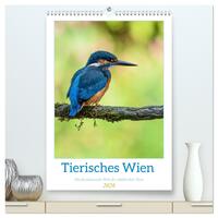 Tierisches Wien (hochwertiger Premium Wandkalender 2026 DIN A2 hoch), Kunstdruck in Hochglanz