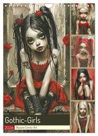 Gothic-Girls. Bizzare Comic-Art (Wandkalender 2026 DIN A4 hoch), CALVENDO Monatskalender