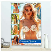 Sommer-Traum. Schöne Mädchen am Meer (hochwertiger Premium Wandkalender 2026 DIN A2 hoch), Kunstdruck in Hochglanz